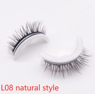 Reusable 3D Mink Lashes Natural False Eyelashes Self Adhesive Fake Glue Free Makeup Eyelash Extension Silk Reusable 3D Mink Lashes Natural False Eyelashes Self Adhesive Fake Glue Free Makeup Eyelash Extension Silk